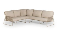 Tierra Outdoor Dining Loungeset Rivera Champagne