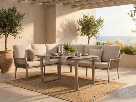 Tierra Outdoor Dining Loungetafel Liv Ophira Champagne