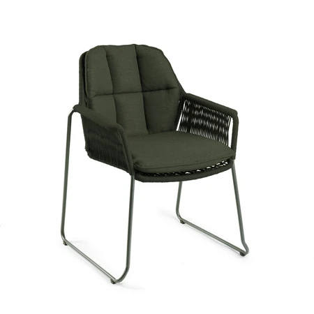 Tierra Outdoor Dining Tuinstoel Rivera Dark Green