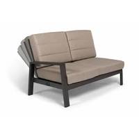 Tierra Outdoor Loungebank Queens Charcoal Rechts