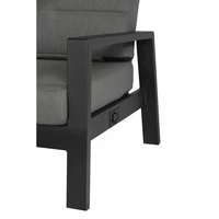 Tierra Outdoor Loungebank Queens Charcoal Rechts