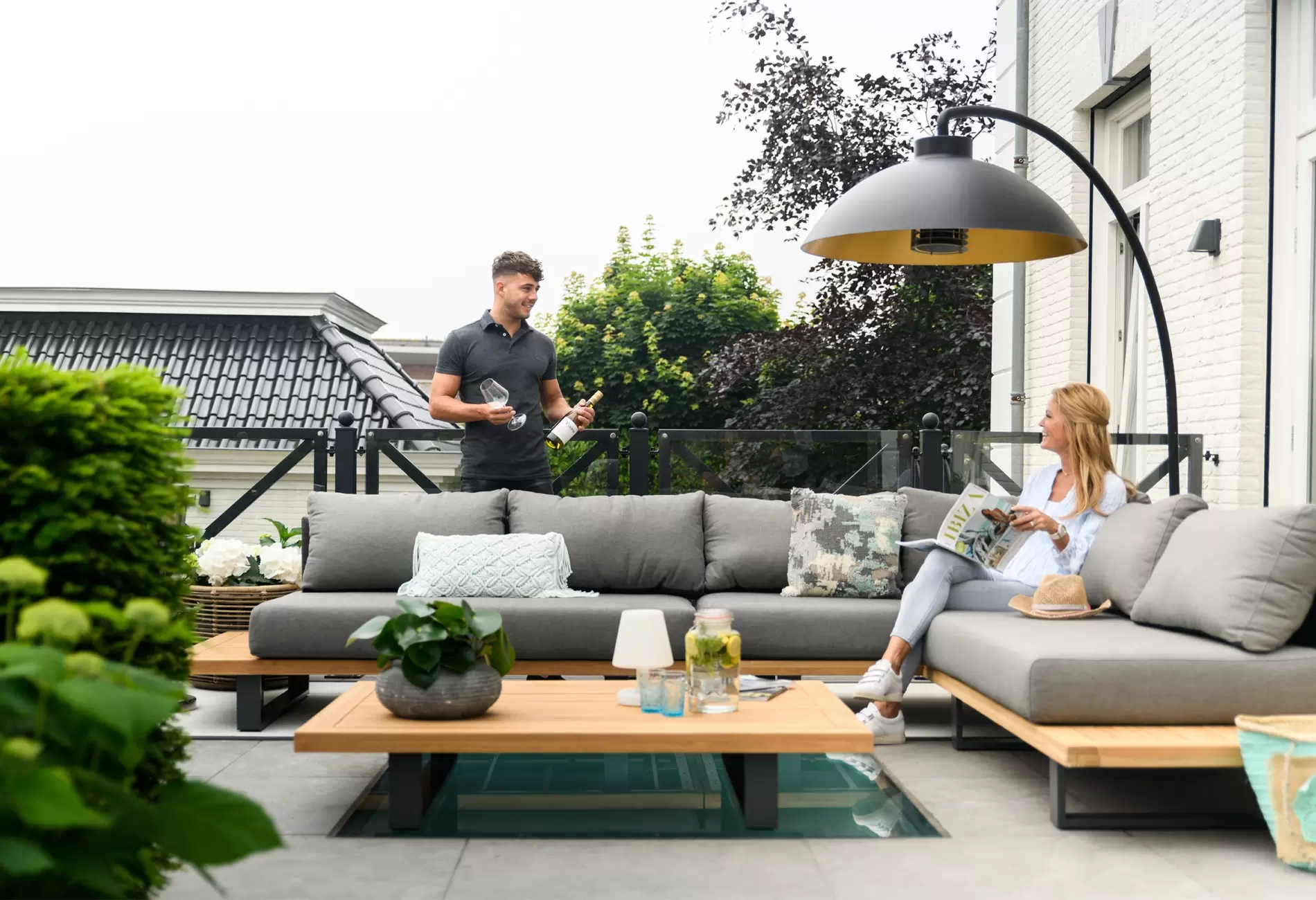 rand erts Mantsjoerije Loungeset Bora Bora | Teakhouten tuinbank | Tierra Outdoor -  Tuincollectie.nl