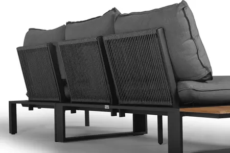 Tierra Outdoor Loungeset Dawson Rope Charcoal