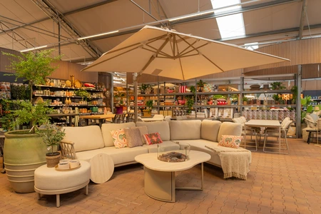 Tierra Outdoor Loungeset Fresca Organic Champagne Left