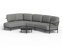 Tierra Outdoor Loungeset Fresca Organic Charcoal Right