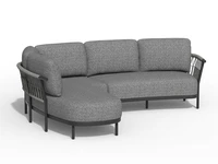 Tierra Outdoor Loungeset Fresca Organic Charcoal Right
