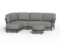 Tierra Outdoor Loungeset Fresca Organic Charcoal Right