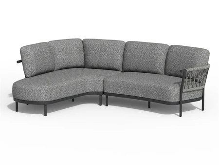 Tierra Outdoor Loungeset Fresca Organic Charcoal Right