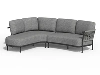 Tierra Outdoor Loungeset Fresca Organic Charcoal Right