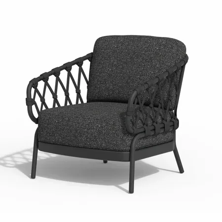 Tierra Outdoor Loungeset Natal Charcoal 4-delig