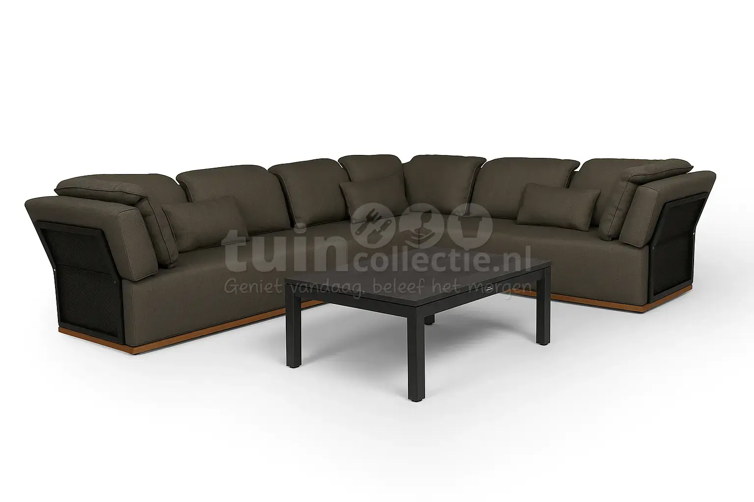 Tierra Outdoor Loungeset Valkery Charcoal Links