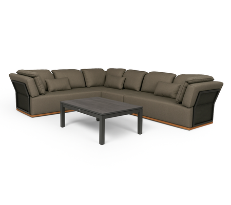 Tierra Outdoor Loungeset Valkery Charcoal Rechts