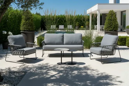 Tierra Outdoor Loungestoel Rivera Charcoal