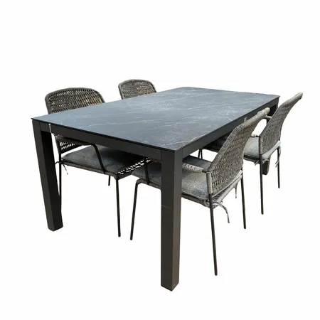 Tierra Outdoor Tuinset Briga David Charcoal 5-delig