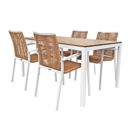 Tierra Outdoor Tuinset Claro Foxx Creme White 5-delig