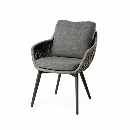 Tierra Outdoor Tuinset Oblong Hugo Charcoal 7-delig
