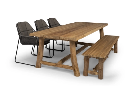 Tierra Outdoor Tuintafel Amorini Teak 240x100cm