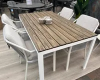 Tierra Outdoor Tuintafel Claro Wood Wit 160x90cm