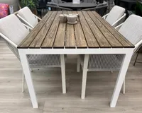 Tierra Outdoor Tuintafel Claro Wood Wit 160x90cm