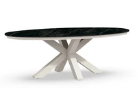Tierra Outdoor Tuintafel Oblong Cream White / Marble 220x130cm
