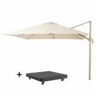 Tierra Outdoor Zweefparasol Banús Ø350cm Champagne Set