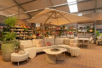 Tierra Outdoor Zweefparasol Duraflex 300x300cm Champagne