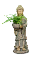 Tuinbeeld Boedha Staand Goud 80cm