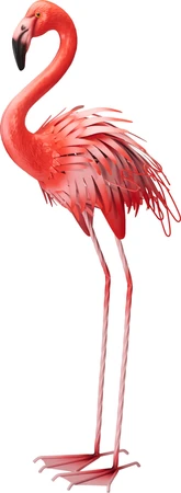Tuindecoratie Flamingo Metaal 91cm Assorti 1st