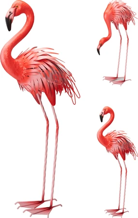 Tuindecoratie Flamingo Metaal 91cm Assorti 1st