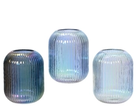 Vaas Glas Parelmoer 15cm Assorti 1st