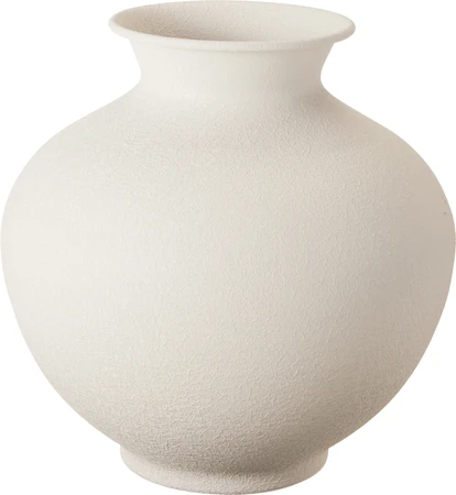 Vaas Metaal Craquelé Offwhite 23cm
