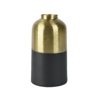 Vaas Metaal Goud en Zwart 14,5cm