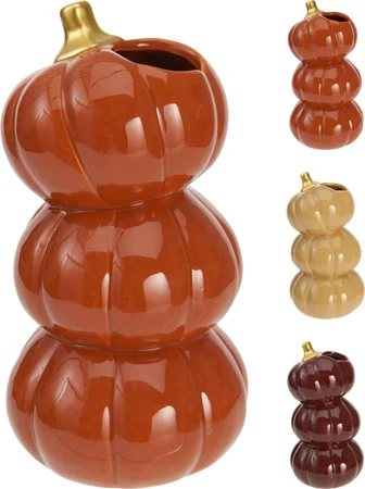 Vaas Pompoen 20cm Assorti 1st