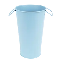 Vaas Zink Blauw 18cm Assorti 1st