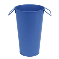 Vaas Zink Blauw 18cm Assorti 1st