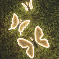 Decoratie Vlinder LED 80cm