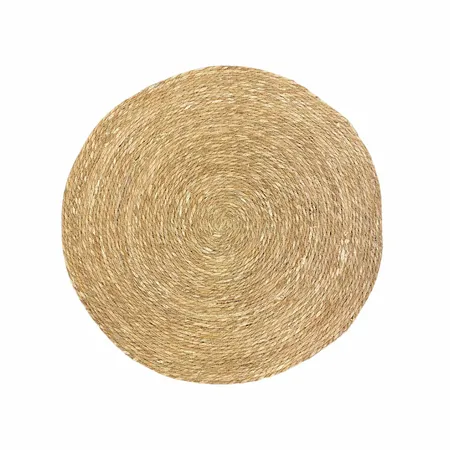 Vloerkleed Rond Gevlochten Zeegras Ø80cm