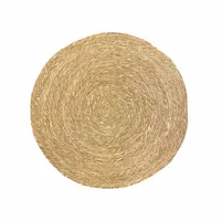 Vloerkleed Rond Gevlochten Zeegras Ø80cm