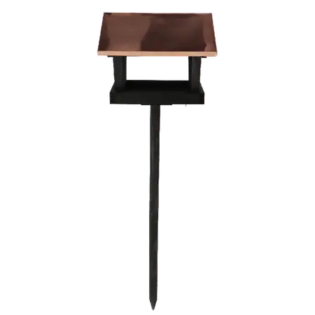 Voedertafel op Paal Zwart Koper 117,5cm