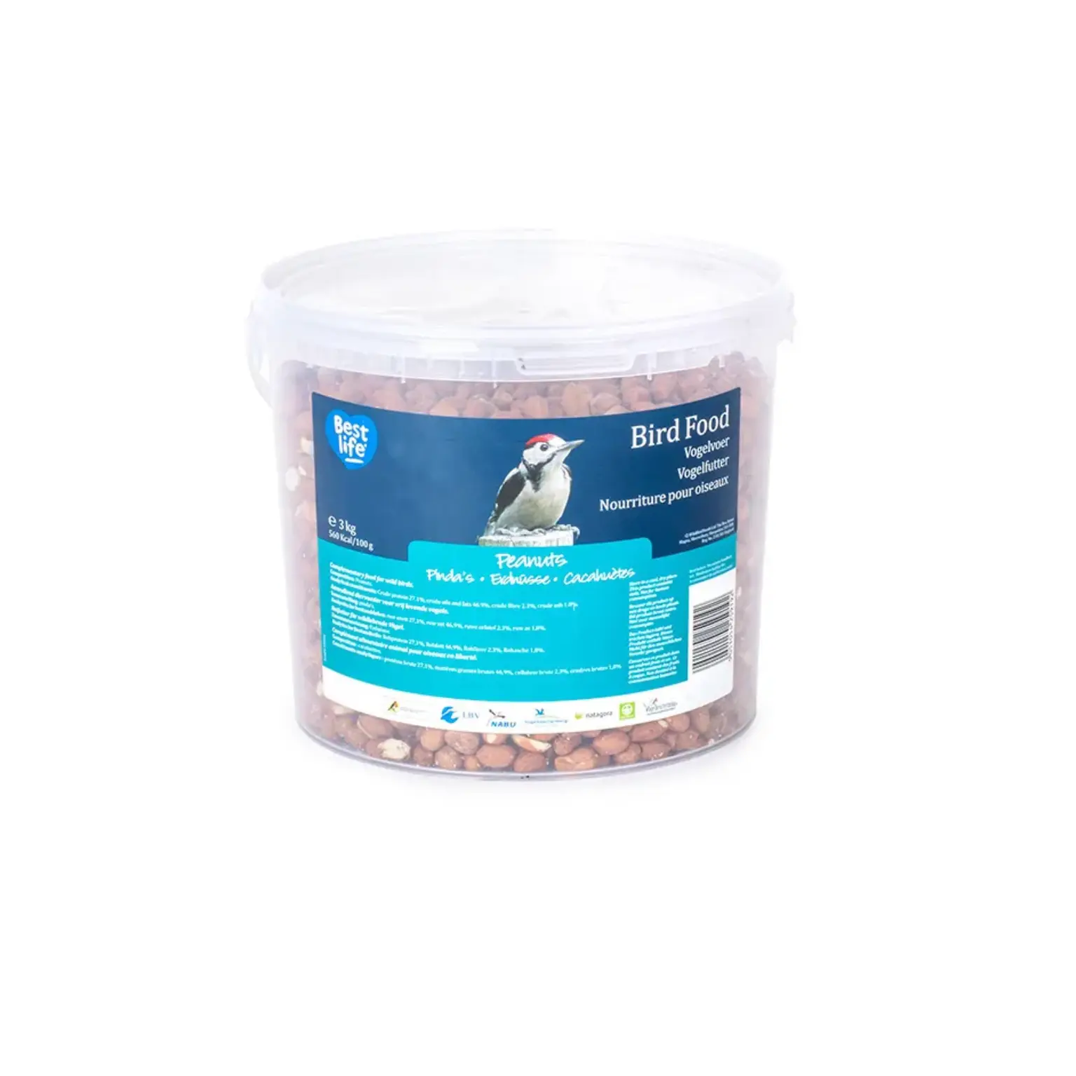 Emmer rode pinda's voor vogels 2.5 kg - Buitenvogel Vogels Voer - tuin & dier