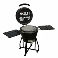 Volt! Kamado Barbecue Black 18 inch