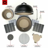 Kamado Volt! Barbecue Black 22 inch