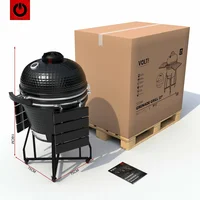 Kamado Volt! Barbecue Black 22 inch