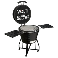 Volt! Kamado Barbecue Black 22 inch