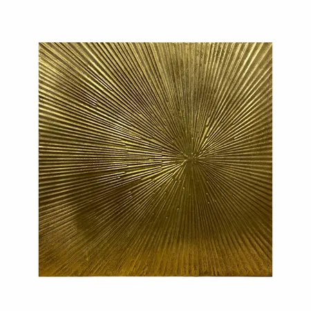 Wanddecoratie Mumbai Metaal Goud 80x80cm