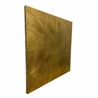 Wanddecoratie Mumbai Metaal Goud 80x80cm