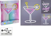 Wanddecoratie Neon Cocktail Assorti 1st