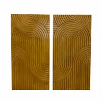 Wanddecoratie Tweeluik Hout 80x80cm