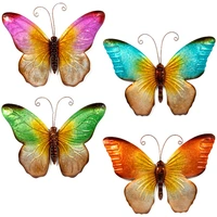 Wanddecoratie Vlinder Metaal 32cm Assorti 1st