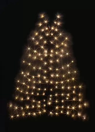 Wandkerstboom Ziggy 136 LED 120cm Bruin